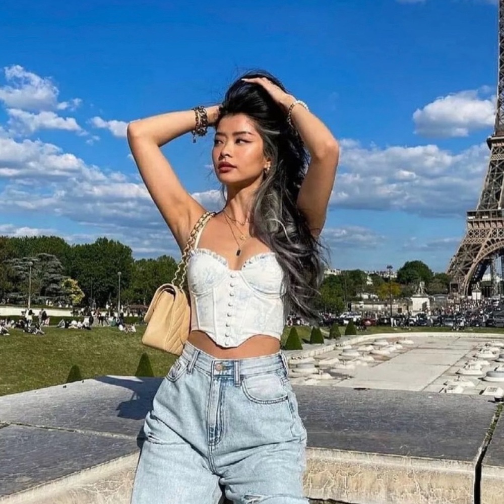 oh polly feel the heat floral corset top